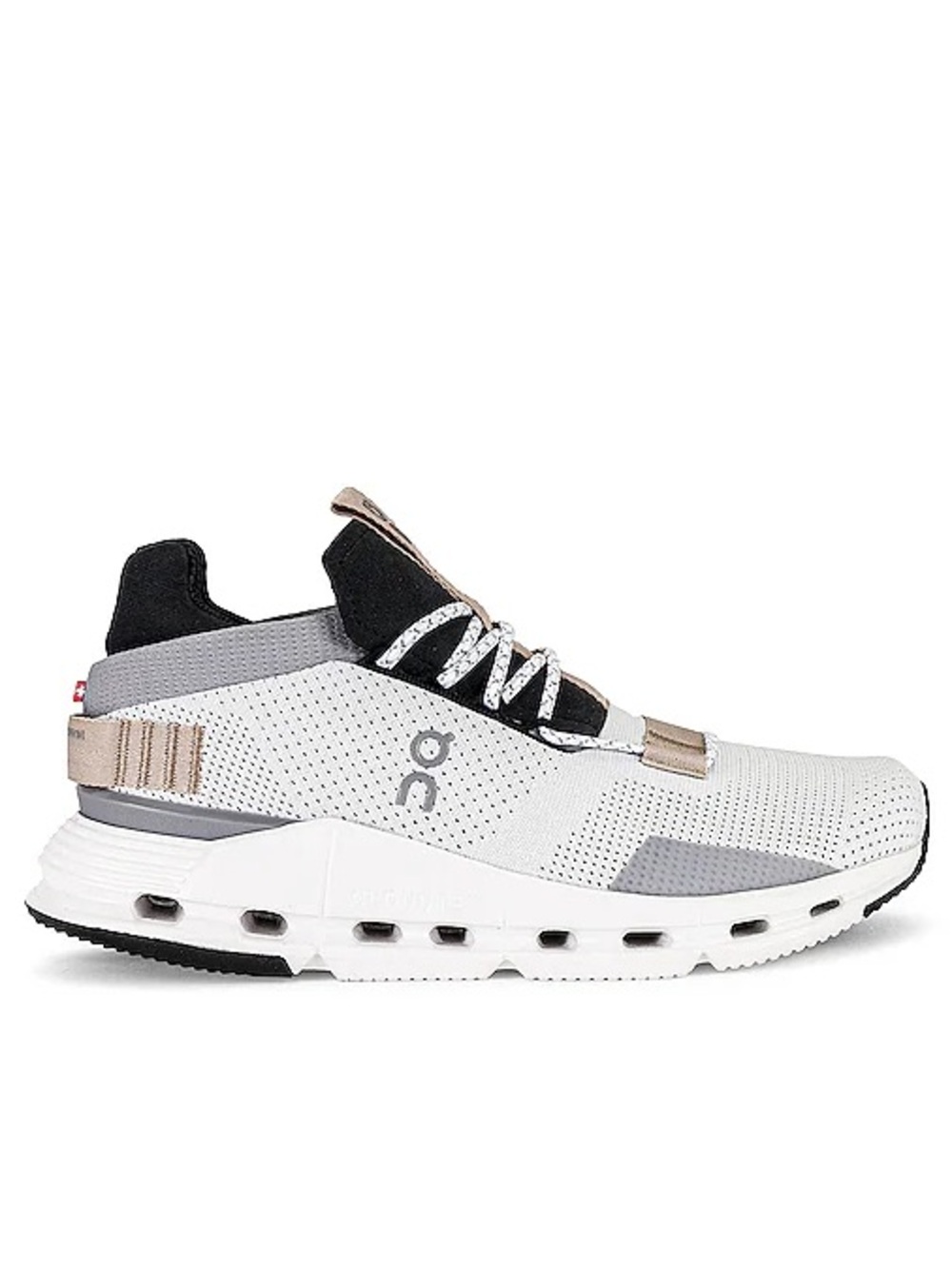 On Running Cloudnova Sneakers in White & Sand